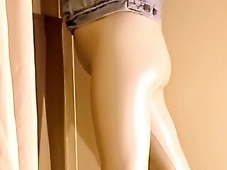 Excitement in White Vinyl Leggings