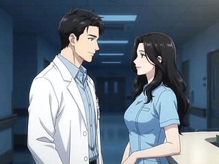 Lonely nurse enjoys sensual nighttime fantasies