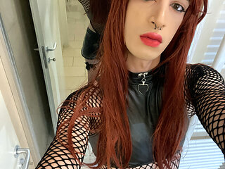 Sissy Vanessa comes home after a night at the disco and trains anally with her dildos