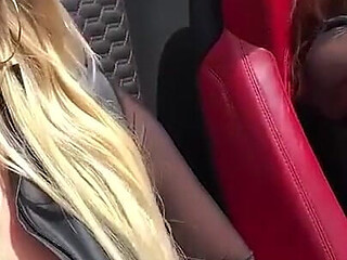 Public Lesbian MILF Sex - Big Tits, Public Risk & Loud Orgasms