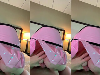 Trans Woman in Chastity Fucked Hard - Compilation 9