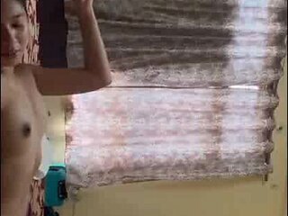 Indian Slender Wifey Deep throat and Standing Smashing