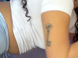 Gym Ass Took in Her Mouth