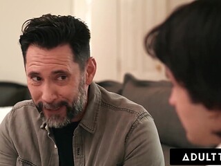 ADULT TIME - Virgin Boy Teams Up With Stepdad To Fuck Horny Blindfolded Stepmom Dana Vespoli