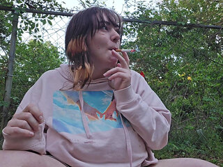 Smoking and Teaseing My Neighbors