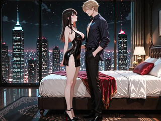 Hot animated girlfriend gives 3D anime sex with AI-controlled prostitute