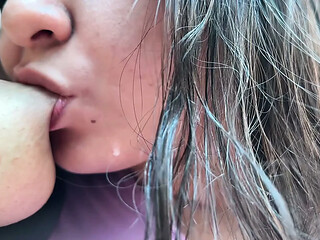 POV: Waking Up Girlfriend & Best Friend to Share Fresh Warm Milk