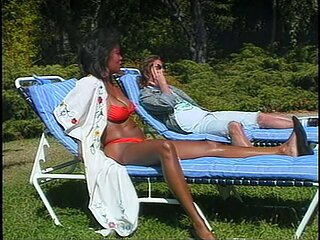 Jeannie Pepper and Tom Byron Poolside Upscale: Big Tits, Blowjob  Milf Porn