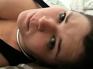 Chubby Brunette Big Boobs Dildo Masturbation