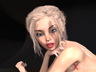 Blonde smut with wonderful girlfriend from 3DXPassion