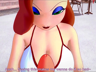 Swimsuits, hot blonde, toon