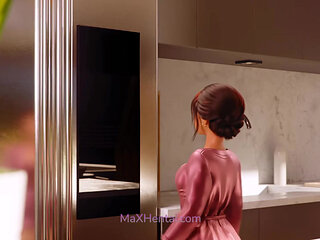 College Girl Huge Squirting Orgasm after Yoga Lesson (Full 3D Animation) HQ