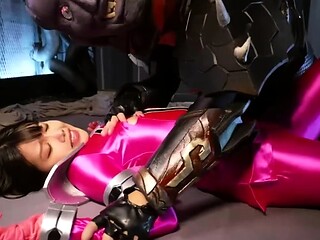 two women fetish latex asslicking and anal mff
