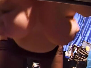 Brunette Babes Wild Threesome Pounding and Creampie