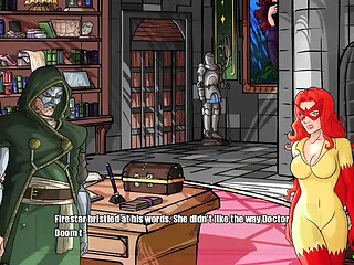 Sexy Lady with big boobs and big ass gives her master a blowjob - doomination gameplay