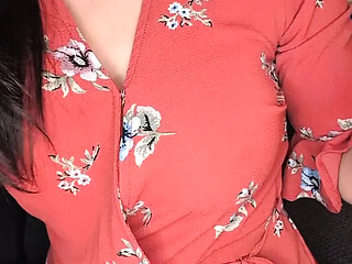 Piercing perky nipples with a needle