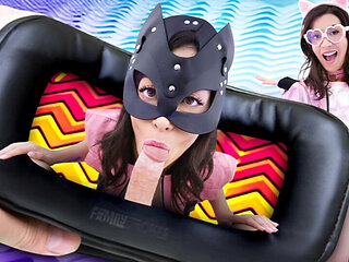 Erosphere Escapades: Stepsiblings Explore Their Kinky Side in VR and Can't Wait to Fuck in Real Life