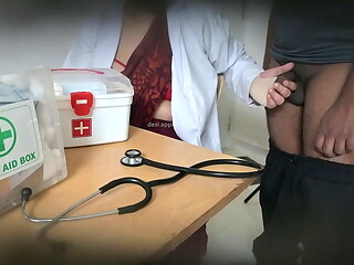 Doctor USING PATIENT dick to satisfy her pussy