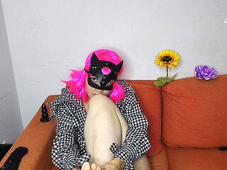 I'm so Horny! My Big Natural Tits and Pussy Mask Are Calling You