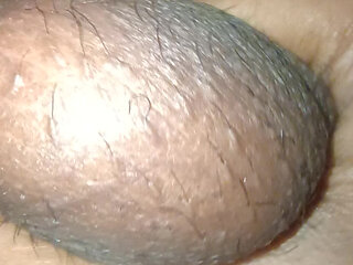 Small penis Big foreskin and big balls play