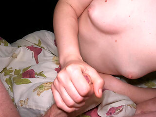 Stepsister Agreed To A Quick Handjob!