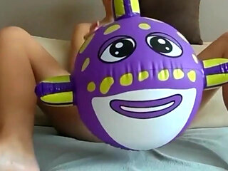 Small tits blonde loves to smoke and masturbate