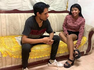 Fucking my 18-year-old Mexican neighbor - AngelHotmex