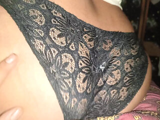 Big ass brunette squeezing my cock with her delicious tits