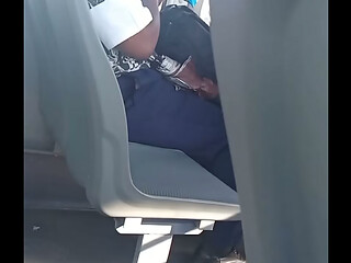 Public bus cumshot