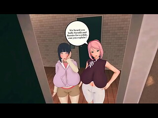 Sakura and Hinata hentai