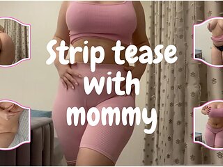 Strip-Tease with mommy (Gym Outfit Edition)