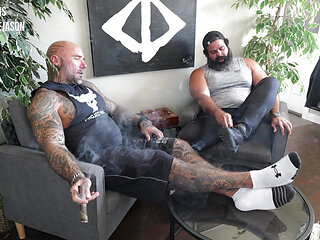 Foot Worship and Cigar Smoking with Oscar Bear