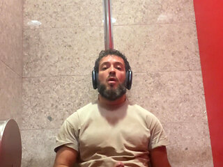Jerking off in the Airport