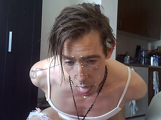 Amateur Pierced Femboy Solo Play