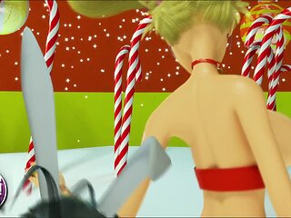 3DGSPOT - XXXmas Ditzy Dancers Wiggle Their Enormous Boobies! THREE DIMENSIONAL CARTOON!