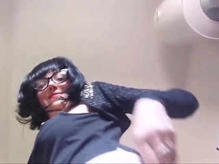 Big-Butted MILF in Panties Spits on Her Filthy Bitch Face