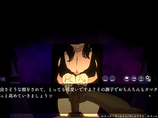 Hentai Game &ndash_ Masturbate in front of the Erotic Big Boob Woman - Hentai Gallery Scene sheer