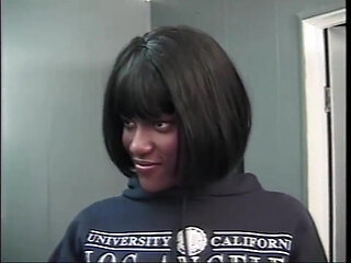 Young Black Slut Taken on the Street Ass Fucked and Cummed in Mouth