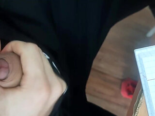 Right in Class Cumming a Lot of Cum