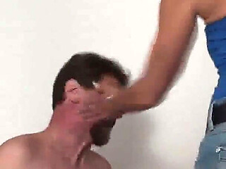 Slapping as He Kneels