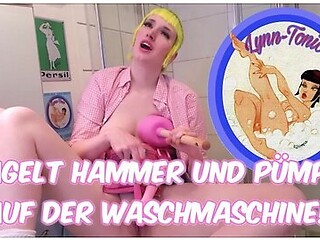 Lynn-tonic Nails Hammer And Plumber At The Washing Machine!