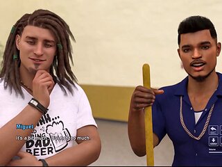 South African 3D animation exploring humid sensations and fondling