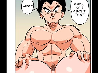 Doblaje Vegeta con n&uacute_mero 18 y bulma