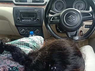 Office Manager Enjoying Hot Romance with Married Colleague Inside Car Part 3