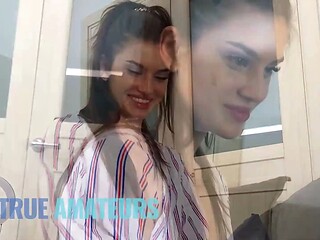 Bubble butt Stefany Kyler Rides her Bf\u2019s cock POV and gets tight ass fucked deep - True amateur