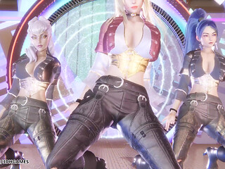 Kard - Gunshot Ahri, Kaisa & Evelynn Sexy Striptease