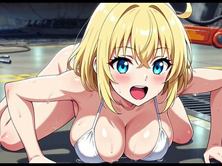 Cute Girls in Space Yard, Ai Animation