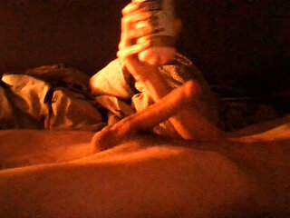 Horny Boy gets a Ruined Orgasm While Playing with Fleshlight and Prostate toys