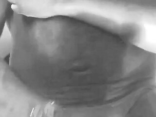 Black & White Black Muscle Dad Edging and Cum