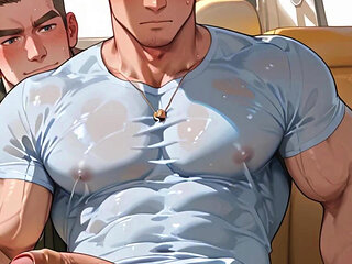 Friends Have a Gay Orgy in a Hotel in Latin America. Hentai Animation Pinoy